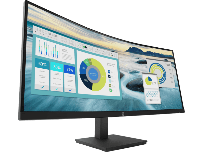 HP P34HC G4 34" UWQHD VA Curved Monitor