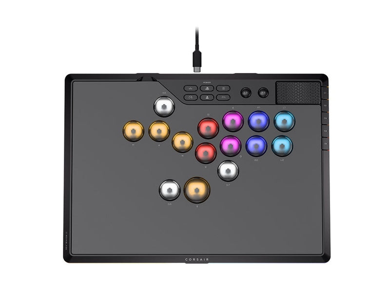 Corsair CH-963B01G-WW NOVABLADE PRO WIRELESS Hall Effect Leverless Fighting Game Controller