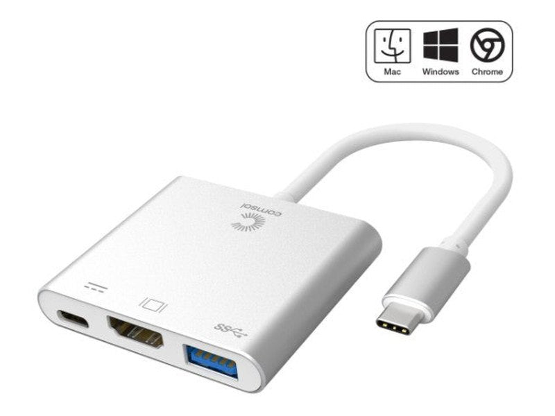 Comsol USB-C Male To HDMI/USB 3.0/USB-C Adapter - CMMP05