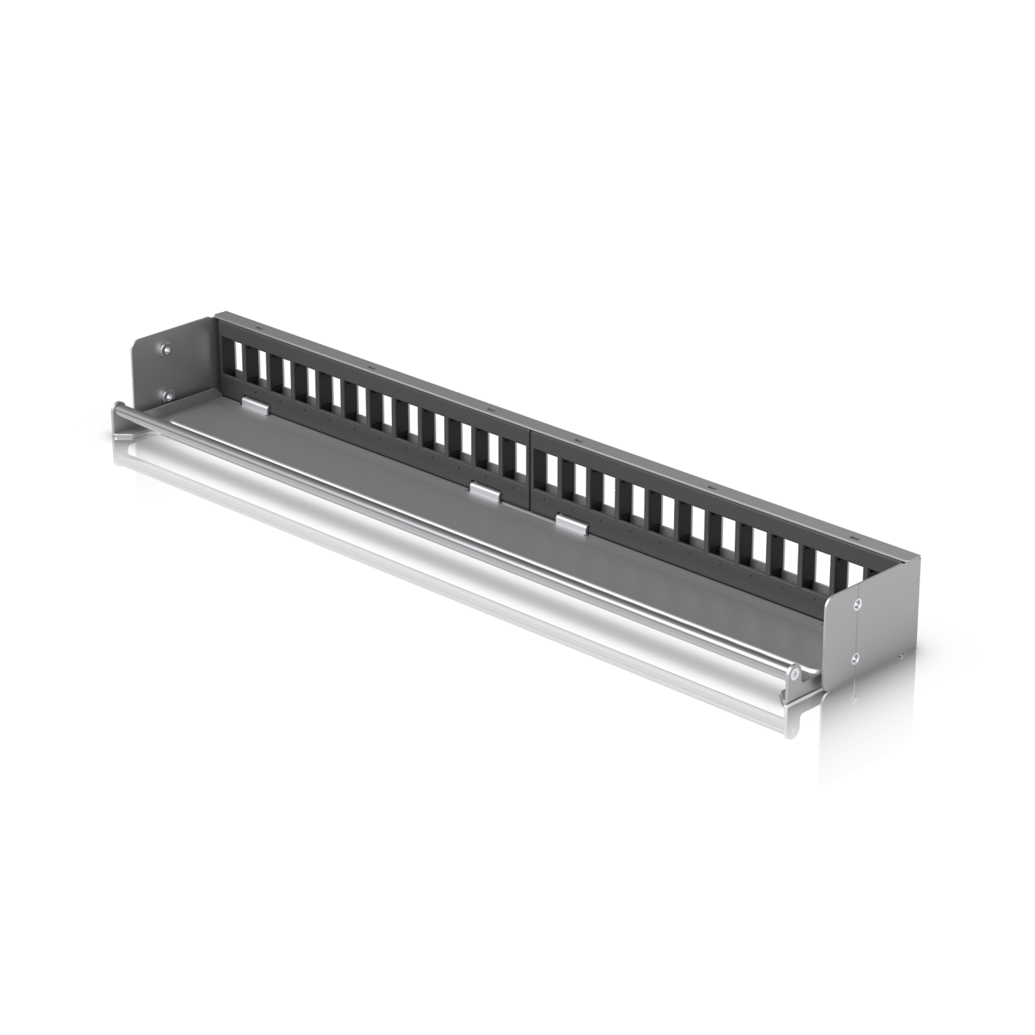 Ubiquiti 24-Port Blank Keystone Patch Panel, Silver, 1U 24-port, Ideal for Keystone Module Installation