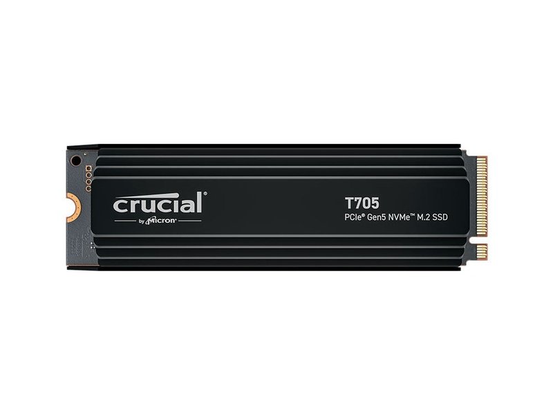 Crucial T705 4TB PCIe 5.0 NVMe M.2 SSD with Heatsink