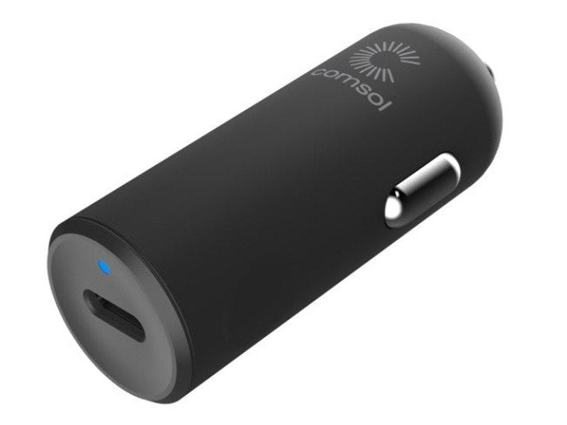 Comsol 20W Single Port USB-C Car Charger - CC20BK