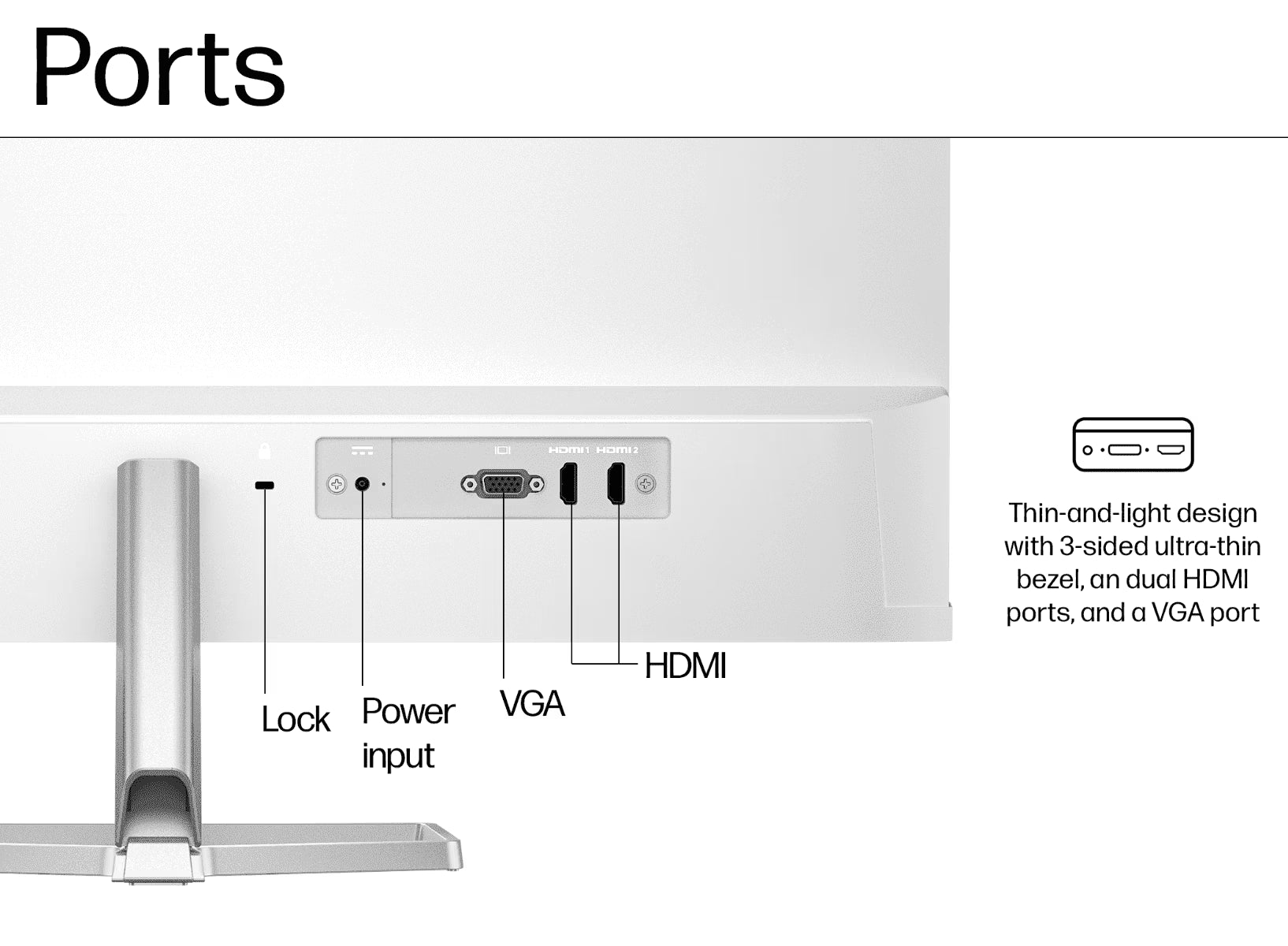 HP 94F47AA Series 5 27" FHD White Monitor - 527sw
