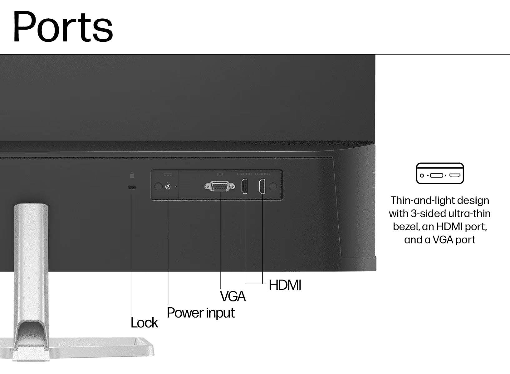 HP 94F51AA Series 5 31.5" Dual Port FHD Monitor - 532sf