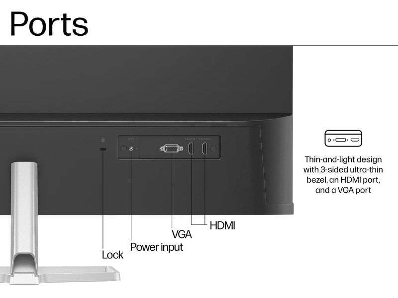 HP 94F51AA Series 5 31.5" Dual Port FHD Monitor - 532sf
