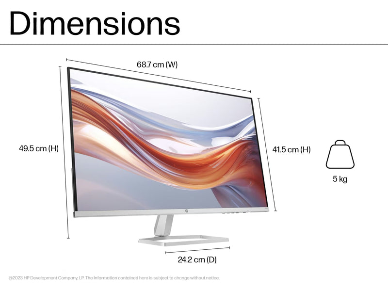 HP 94F51AA Series 5 31.5" Dual Port FHD Monitor - 532sf