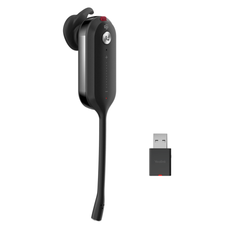 Yealink DECT Wireless WH63 MS Convertible Headset, WDD60 DECT Dongle, Busy Light