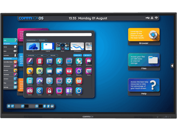 CommBox 65" 4K UHD Interactive Classic S4 Touch Display w/ Android 11 5YR
