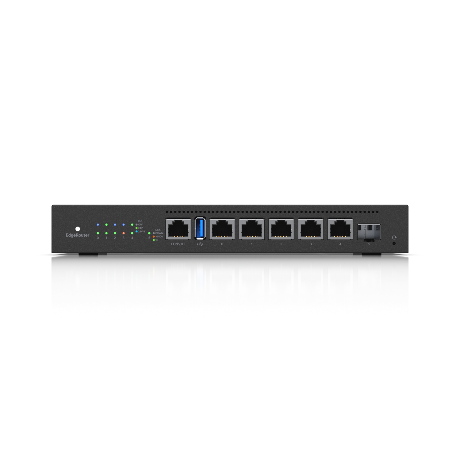 Ubiquiti EdgeRouter 6 - 5-Port Gigabit Router, 1 SFP Ports- 24v Passive PoE Out All Ports