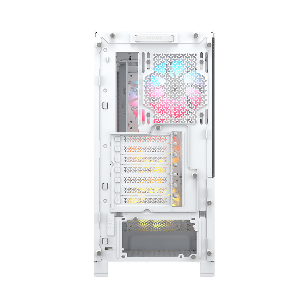 Corsair FRAME 4000D LCD RS ARGB Premium Mid-Tower E-ATX PC Case - White