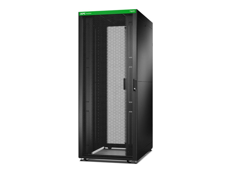 APC Easy Rack ER8212, 42U, Black, With Roof, Castors, Feet, 4 Brackets, and Side Panels, No Bottom, 1991H x 800W x 1100D mm
