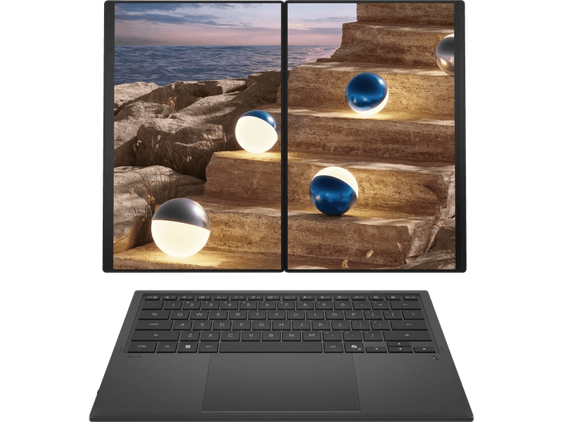 ASUS Zenbook DUO UX8407AA-SN999W Ultra 7-358H 32GB 1TB SSD, Dual 14" 3K 144Hz OLED Laptop