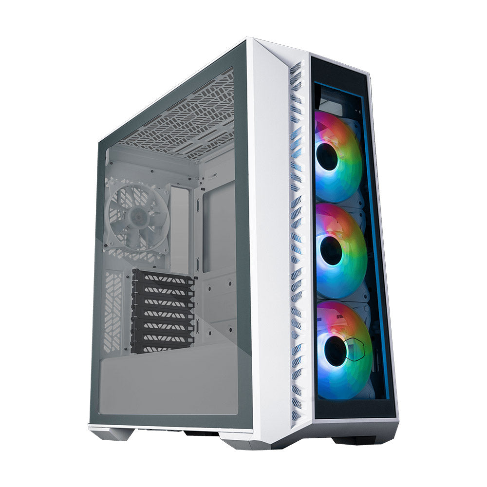 Cooler Master MasterBox 520 ARGB ATX PC Case - White