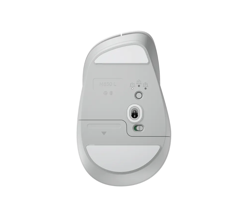 Logitech M850 L Signature Comfort Plus Wireless Bluetooth Mouse - Off White