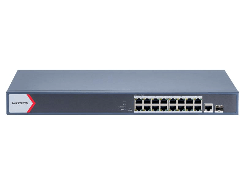 HIKVISION 16 Port Gigabit Smart POE Switch, total PoE power budget 230 W