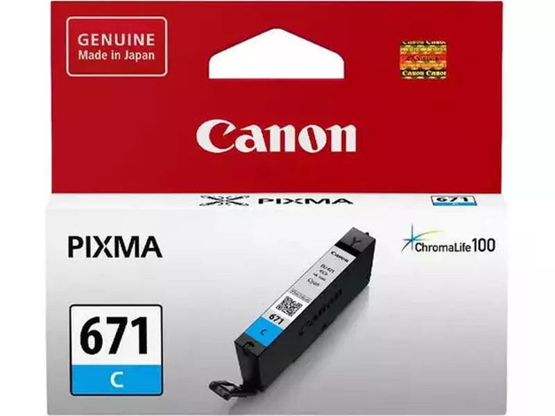 Canon CLI-671C Original Inkjet Ink Cartridge - Cyan Pack - Inkjet