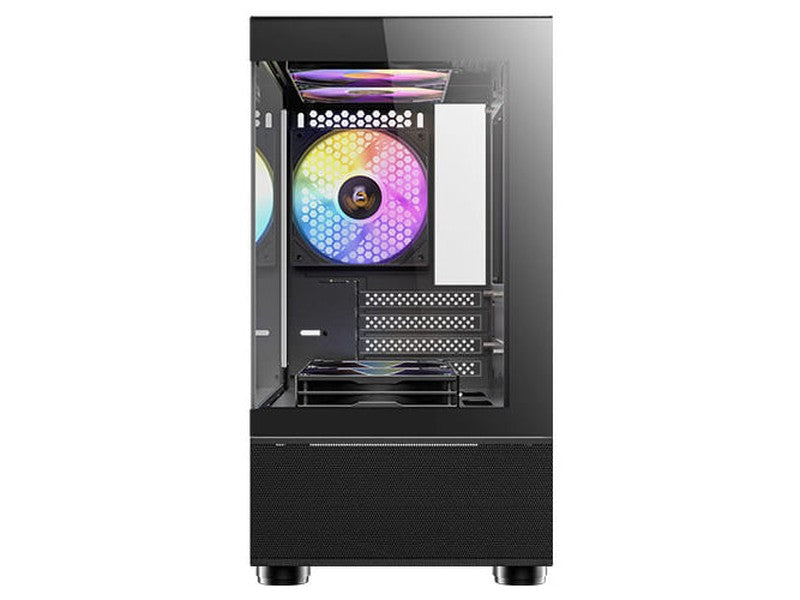 Antec CX200M RGB Elite Black Gaming Micro ATX Case, NO PSU