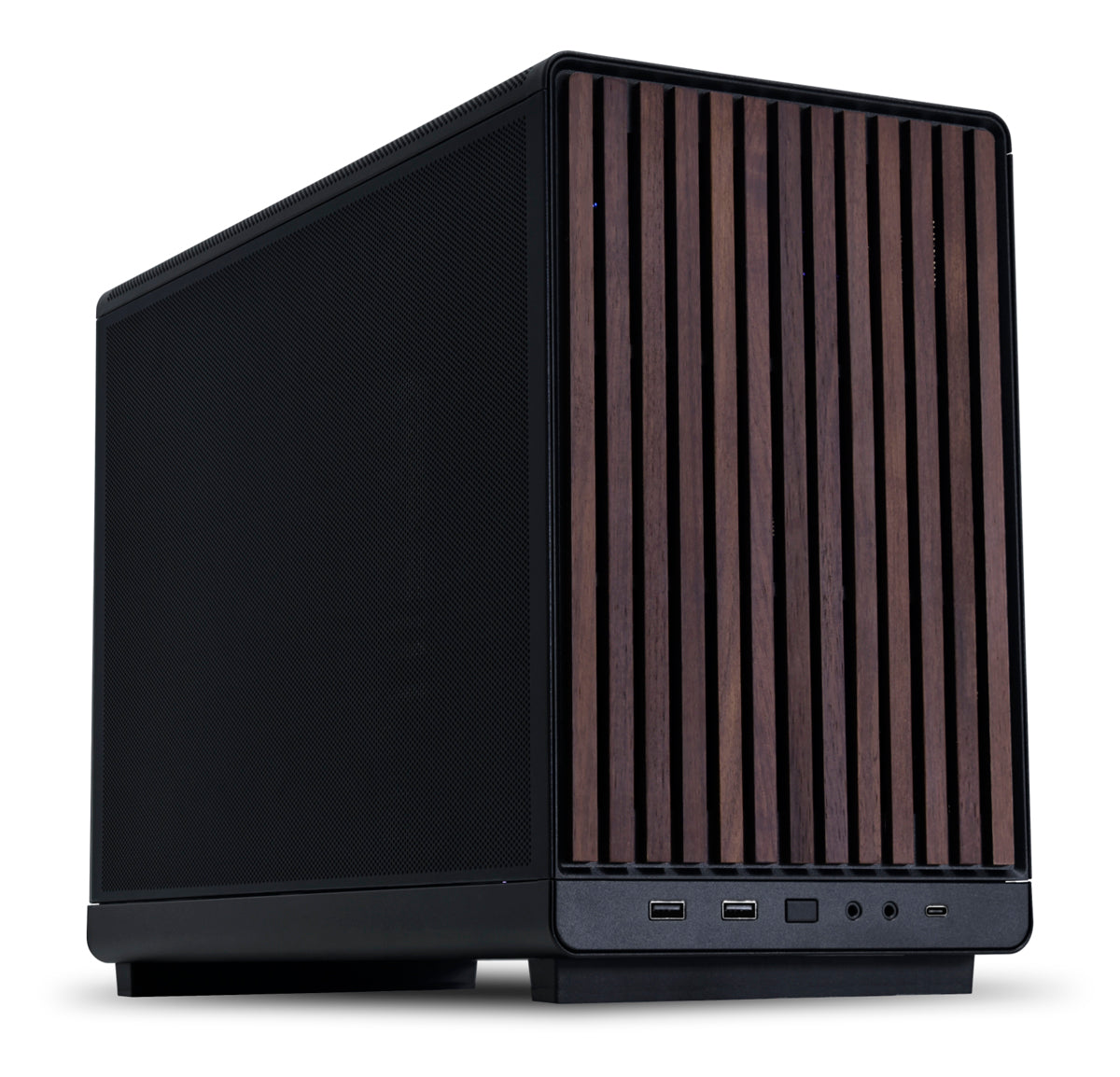 Lian Li DAN-A3 Wood Micro ATX Case, Steel Mesh Side Panel, No PSU