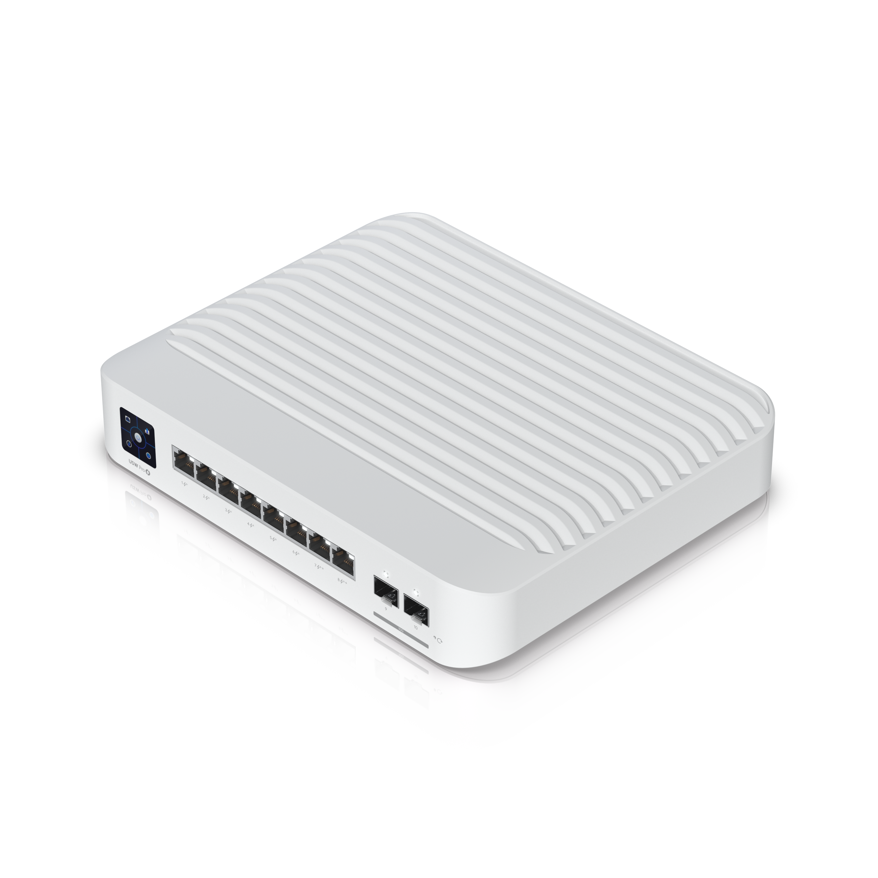 Ubiquiti UniFi Network, Switch, 8-Port, POE 120W, 6 GbE PoE+ Ports, 2 GbE PoE++ Ports, 2 10G SFP+ Ports, Layer 3, Wall Mount,