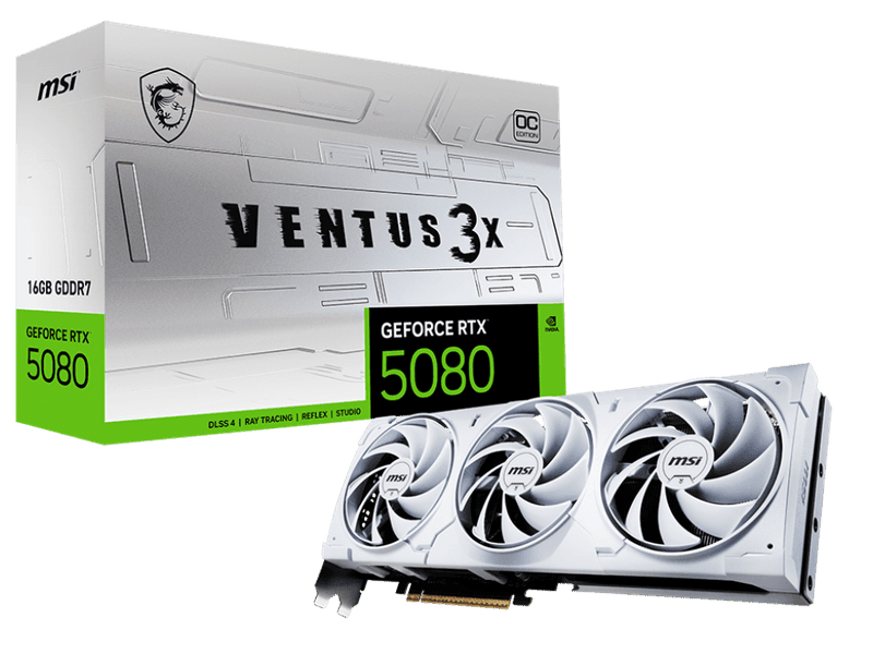 MSI GeForce RTX5080 16G VENTUS 3X OC WHITE