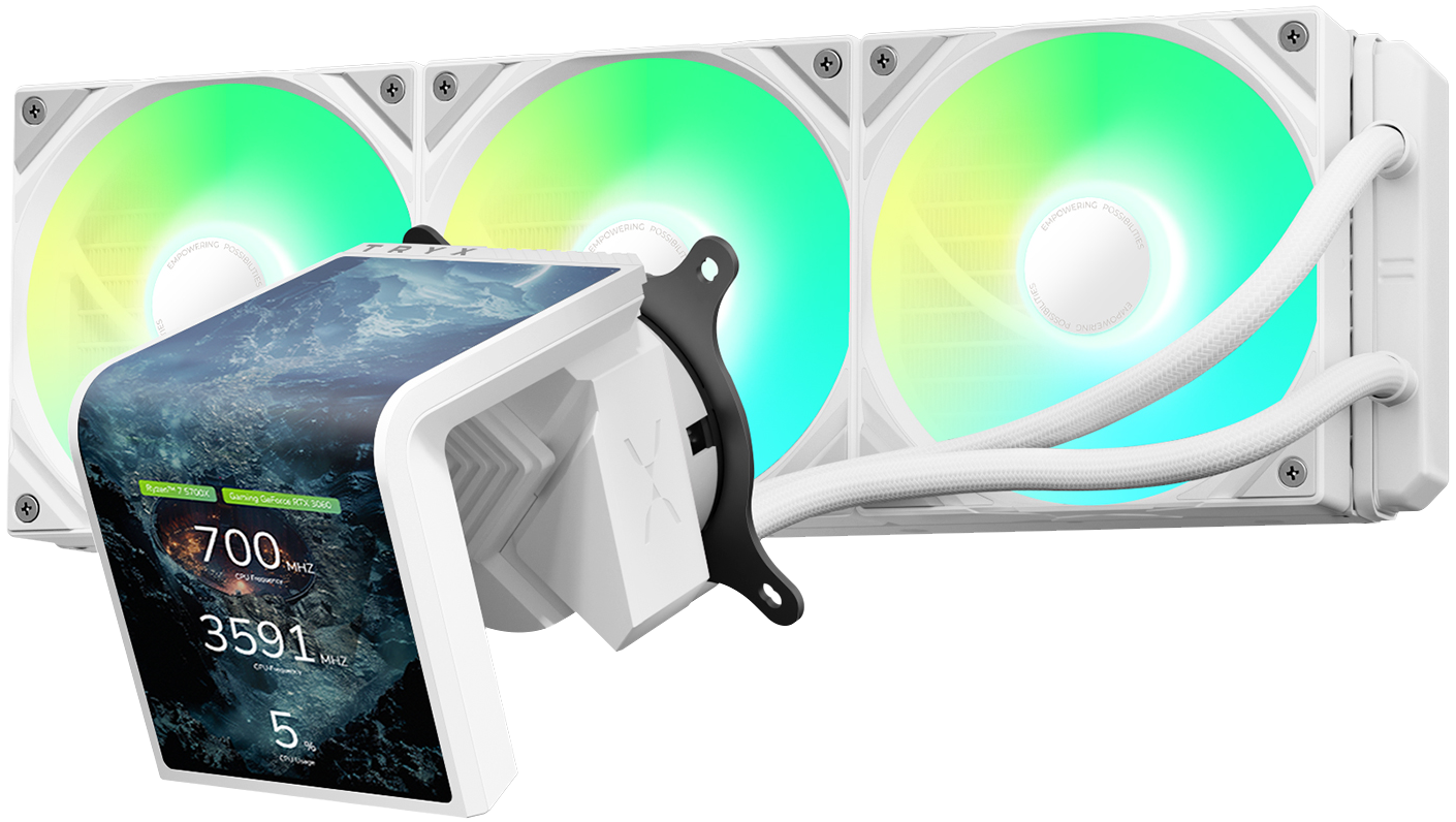 TRYX PANORAMA SE 360 ARGB White AIO Liquid CPU Cooler