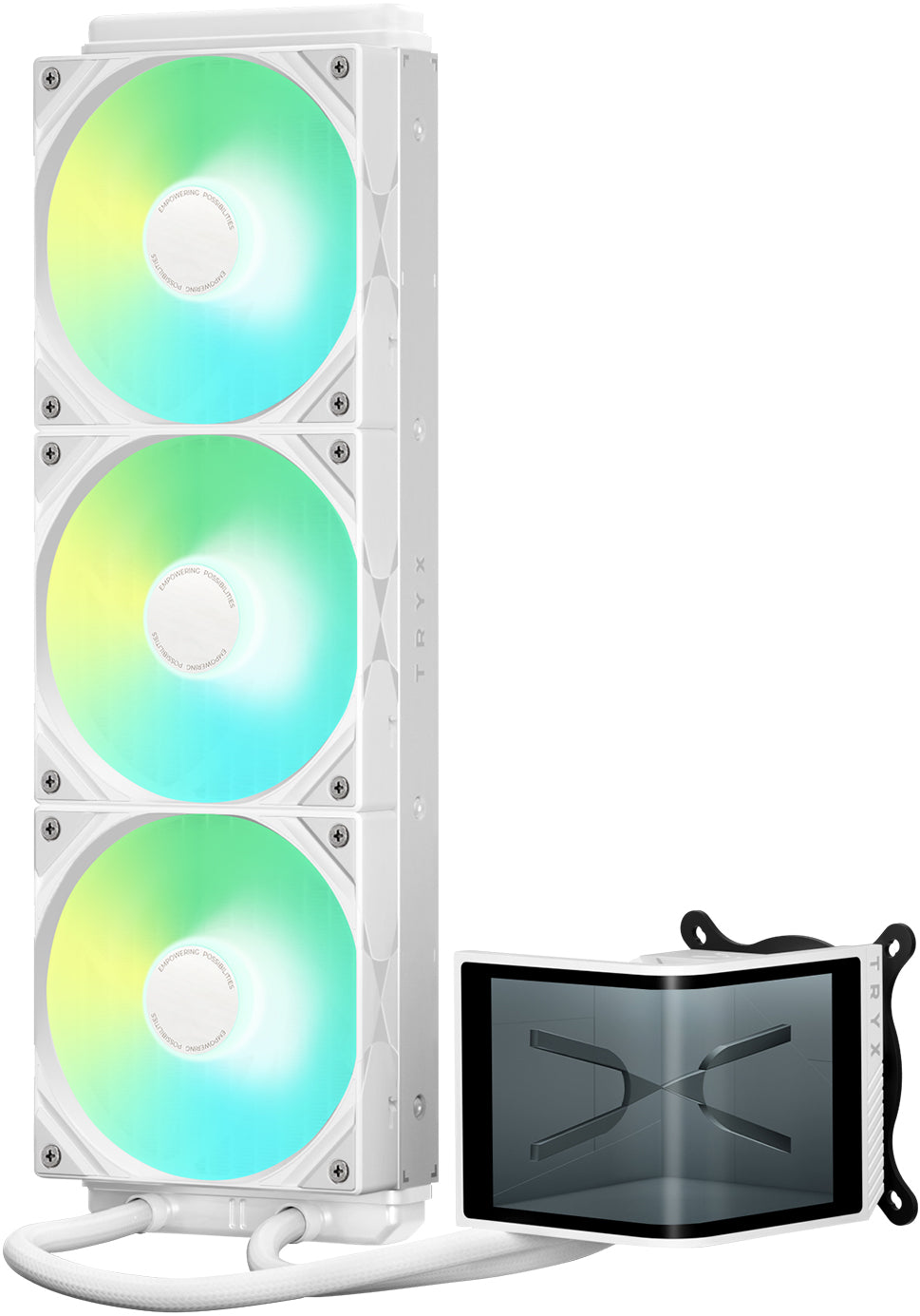 TRYX PANORAMA SE 360 ARGB White AIO Liquid CPU Cooler