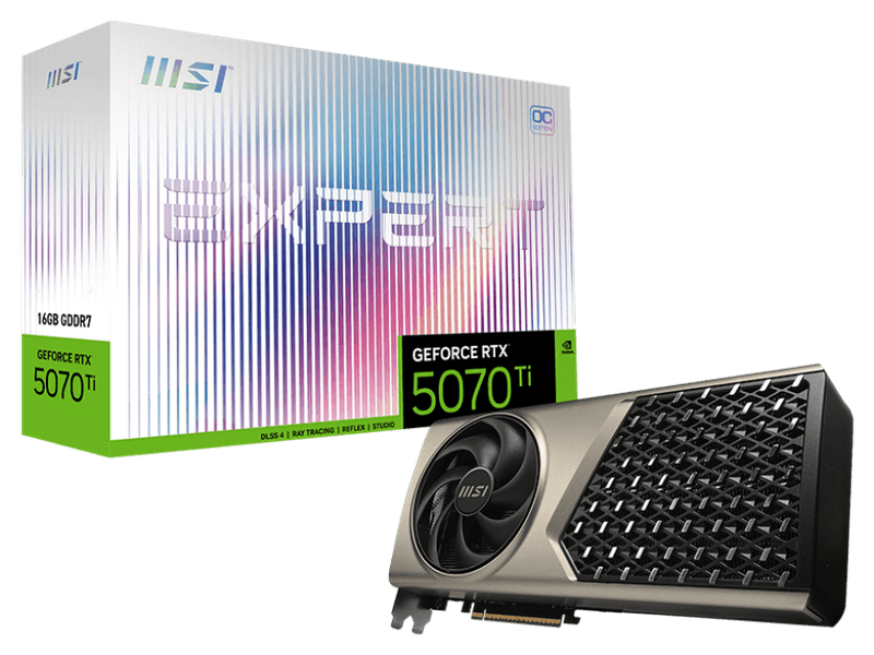 MSI GeForce RTX 5070 Ti 16G EXPERT OC Graphic Card