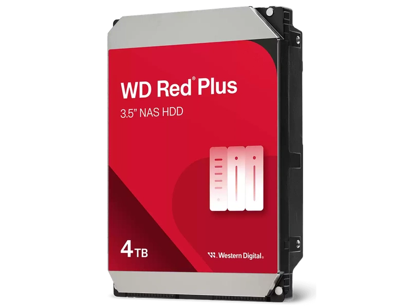 WD Red Plus 4TB 3.5" SATA 5400RPM NAS Hard Drive