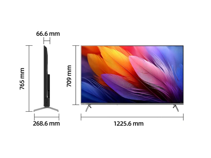 CHiQ U55QM10 55" QM10 4K UHD 330nit QLED Smart Google TV, HDR10/HLG, Dolby Vision/Atmos/DAP/DBX, 200x200 VESA 3 Year Warranty