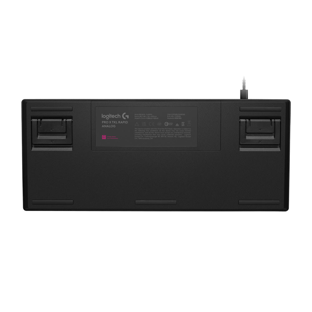 Logitech G PRO X TKL RAPID RGB Wired Mechanical Gaming Keyboard with Magnetic Analog Switches - Black 920-013234
