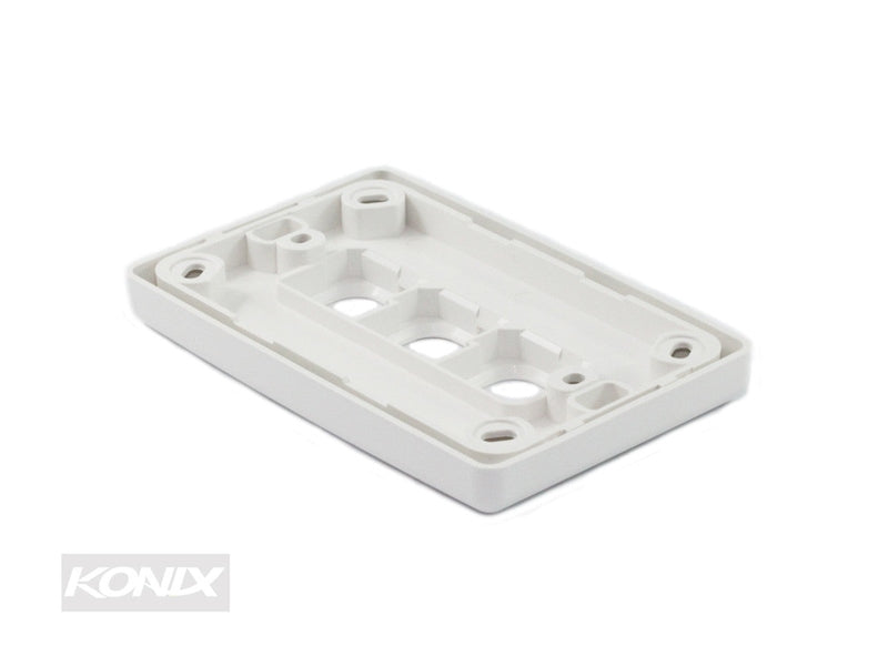 3 Port Australian Style RJ45 Wall Plate