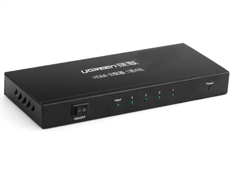 UGREEN 1 x 4 HDMI Amplifier Splitter - Black 40202