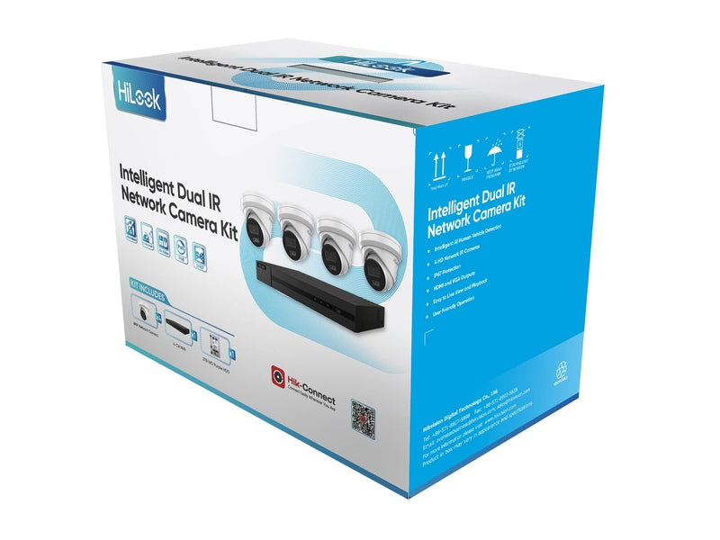Hikvision HiLook Kit IK-4246TH-MM-P, 4X6MP Turret T361H +1X4Ch NVR NVR-104MH-C-4P-2Tb , 3Yr