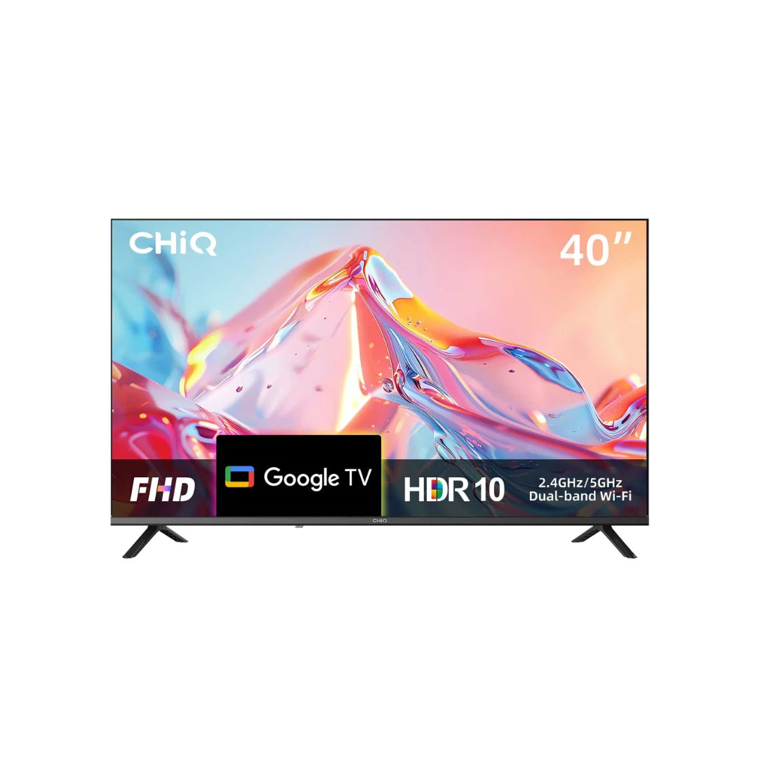 CHiQ 40S510M 40" FHD Smart Google TV 200nit, HDR10 / HLG, Dolby DAP/DBX, 200x200 VESA 3 Year Warranty