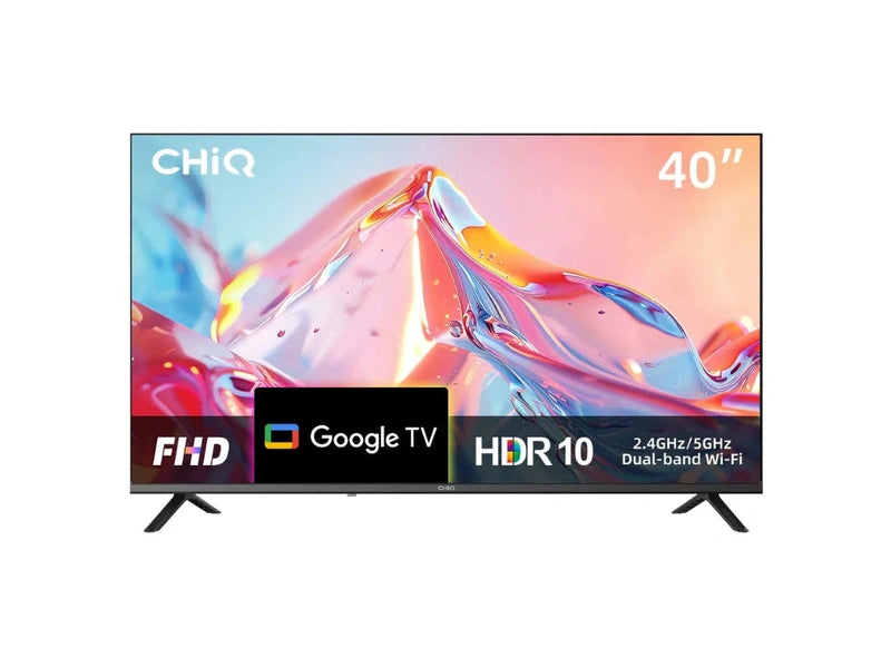 CHiQ 40S510M 40" FHD Smart Google TV 200nit, HDR10 / HLG, Dolby DAP/DBX, 200x200 VESA 3 Year Warranty