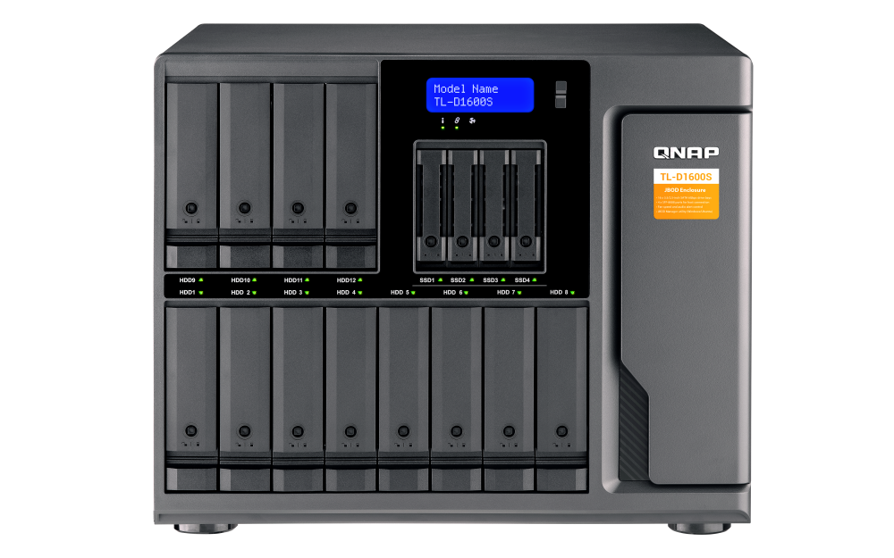 QNAP TL-D1600S 16-bay desktop SATA JBOD expansion unit