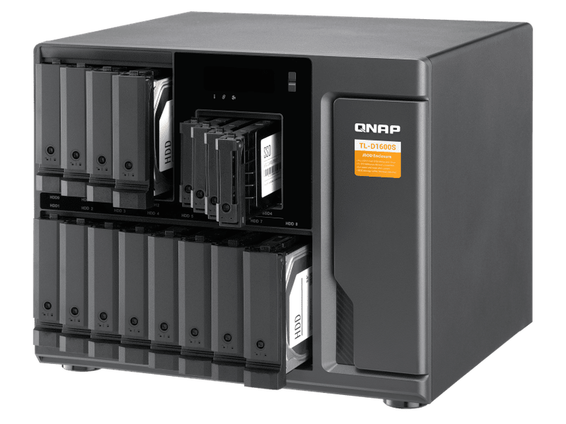 QNAP TL-D1600S 16-bay desktop SATA JBOD expansion unit