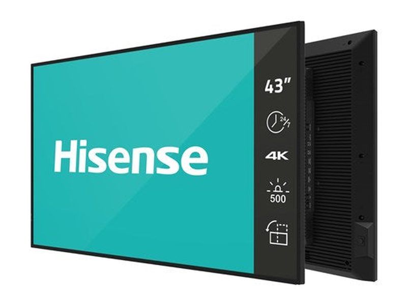 Hisense 43DM66D 43" 4K UHD 500 nits 24/7 Digital Signage Display