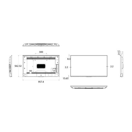 Hisense 43DP30FE 43" 4K UHD 350 nits 16/7 Digital Signage Display