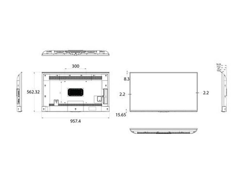 Hisense 43DP30FE 43" 4K UHD 350 nits 16/7 Digital Signage Display