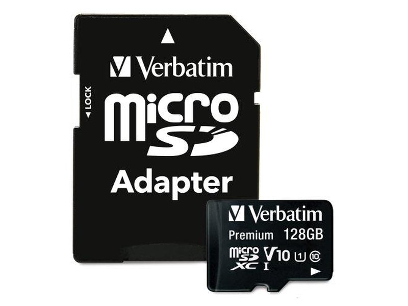 Verbatim Micro SDXC 128GB Class 10 UHS-I with Adaptor