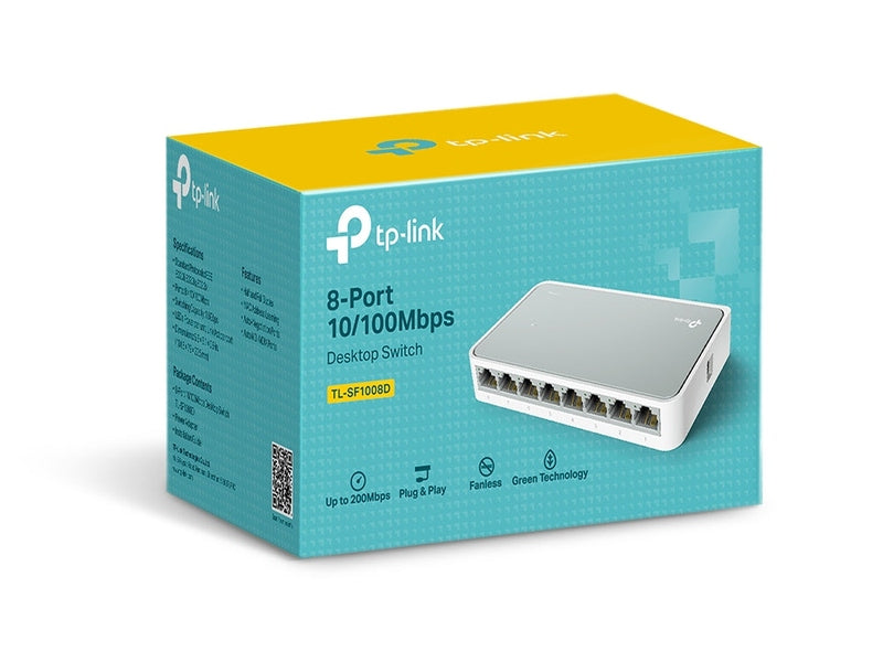 TP-Link TL-SF1008D 8-Port 10/100Mbps Desktop Switch