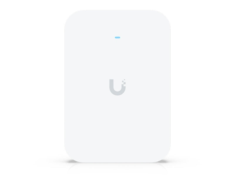 Ubiquiti U7 Pro XG Wall, Wall-mounted 6 GHz-ready WiFi 7 AP with 1/2.5/10 GbE support.