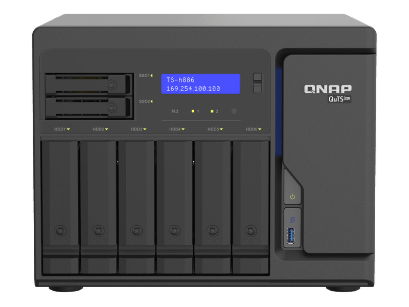 QNAP TS-h886-D1602-8G 8-Bay QuTS hero NAS