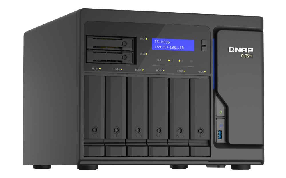 QNAP TS-h886-D1602-8G 8-Bay QuTS hero NAS
