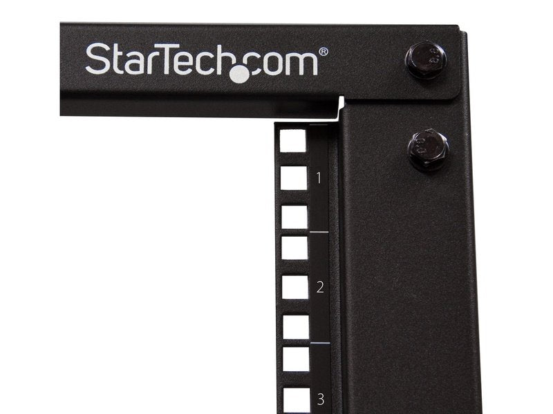 StarTech 4-Post 15U Mobile Open Frame Server Rack 19" Network Rack With Casters