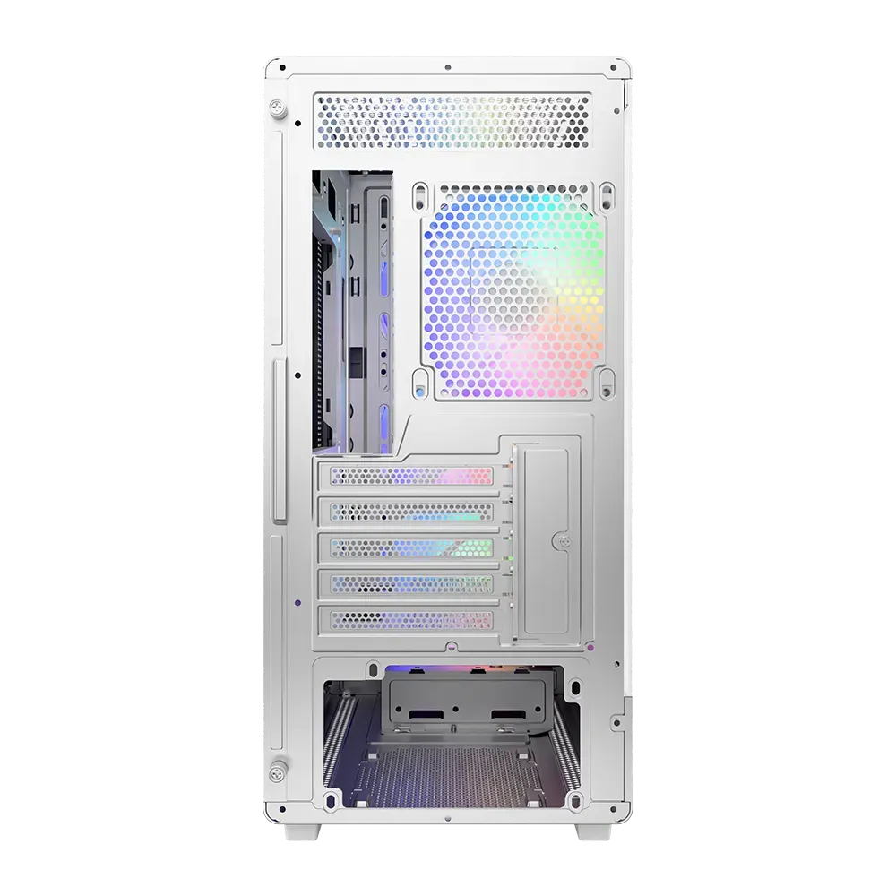 Cooler Master Elite 350 ARGB Micro-ATX Mini Tower Case - White