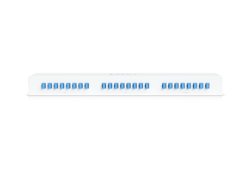 Ubiquiti UISP Fiber Coexistence WDM Filter, 24 Connectors, 1U Rack Mount Combines XGS/XG-PON And GPON Services,