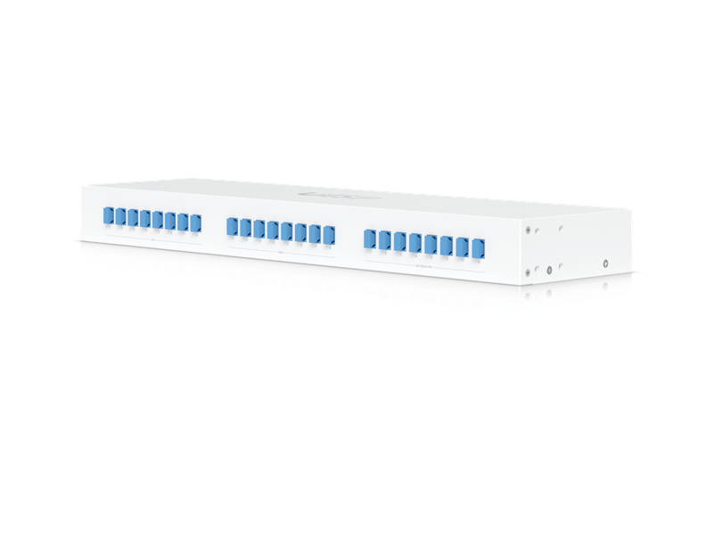 Ubiquiti UISP Fiber Coexistence WDM Filter, 24 Connectors, 1U Rack Mount Combines XGS/XG-PON And GPON Services,