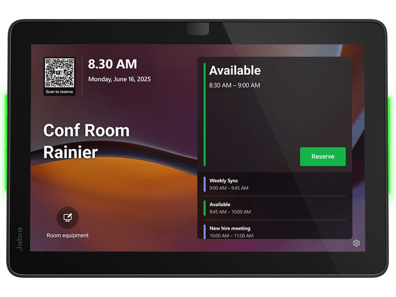 Jabra 10.1” Room Scheduler Display with LED Light Bar & Flexible Mounting Options 8020-239